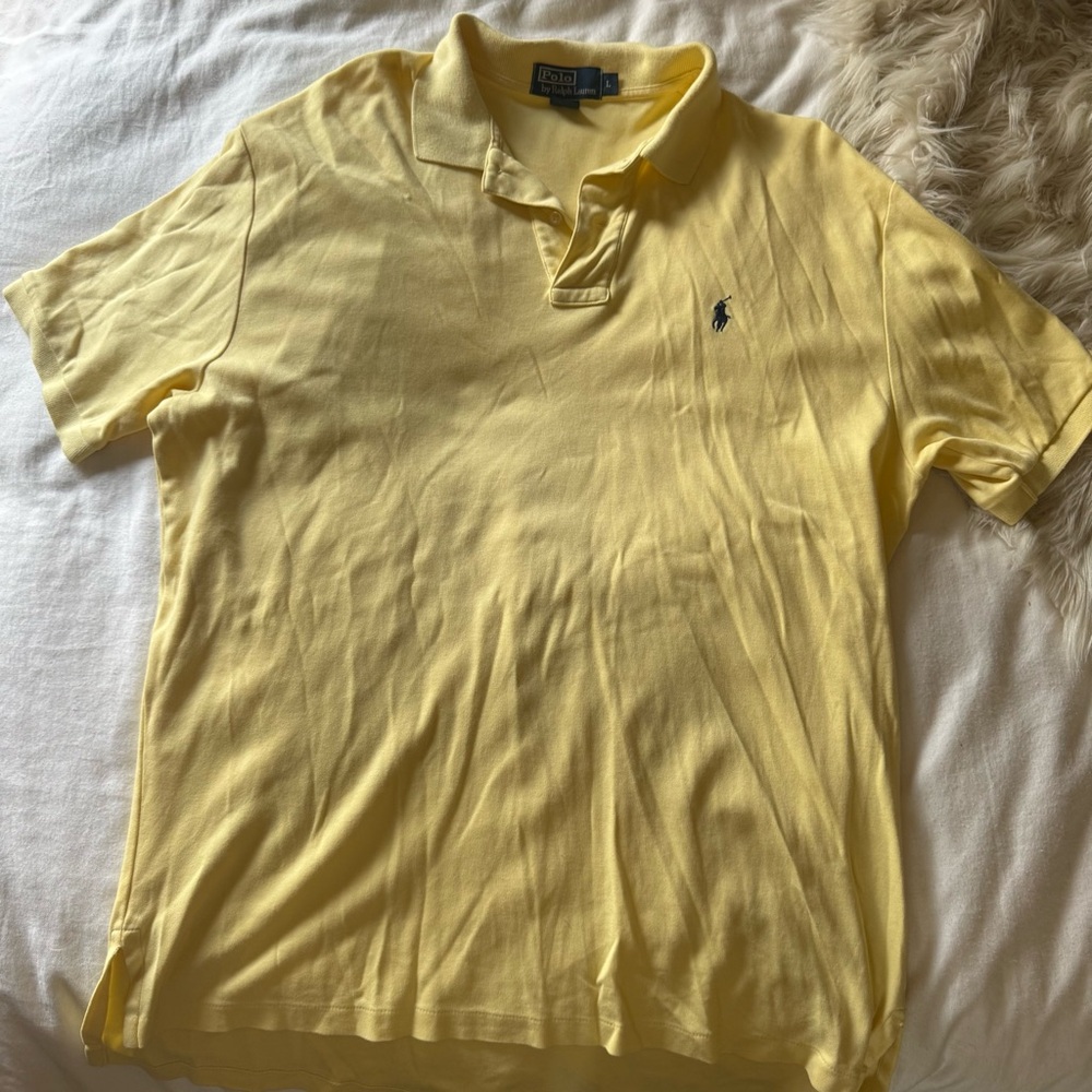 RALPH LAUREN POLO Men's Yellow Polo Shirt